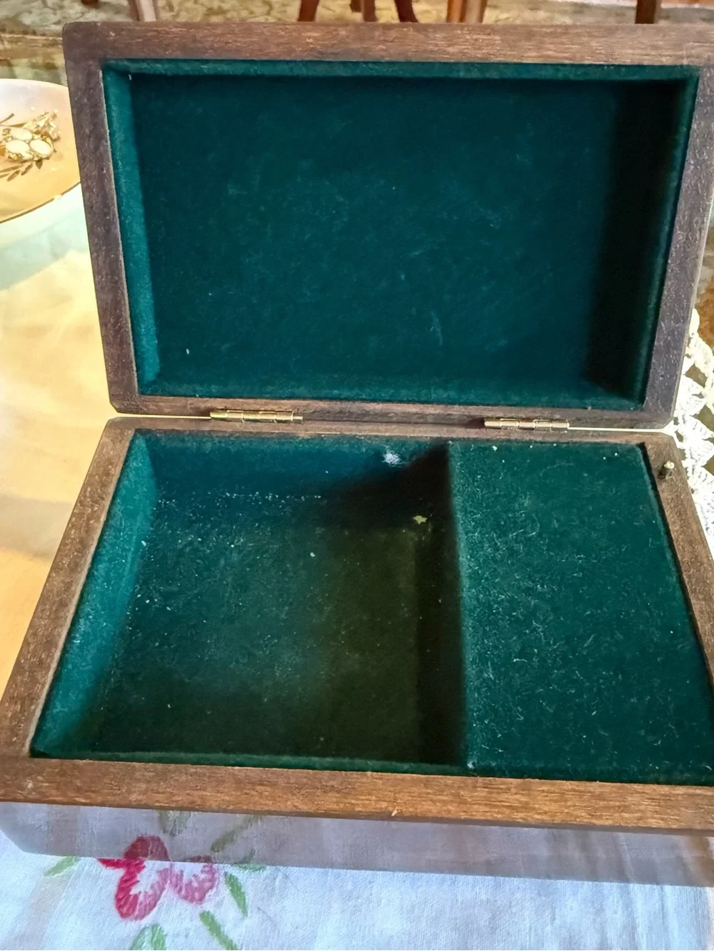 Vintage Reuge Romance Wood Music Box 